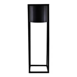 Tall Black Metal Planter