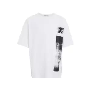 Calvin Klein Jeans Glitched Monogram T-Shirt - White