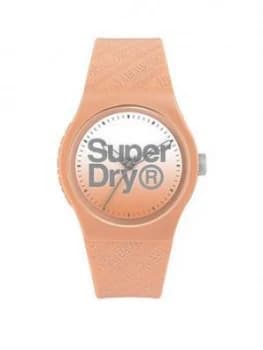 Superdry Nude Faded Dial With Nude Silicone Strap, One Colour, Women