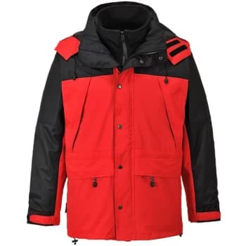 Portwest - S532RERM - sz M Orkney 3 in 1 Breathable Jacket - Red