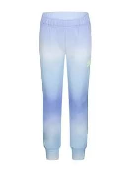 Nike Kids Girls Printed Club Jogging Bottoms, Light Purple, Size 2-3 Years, Women