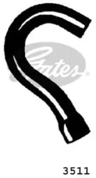 Curved Radiator Hose 190mm X 28 Gates 3511