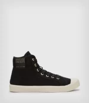 AllSaints Womens Demmy High Top Trainers, Black, Size: UK 4/ US 7/ EU 37