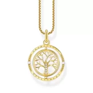 THOMAS SABO Gold Plated Tree of Love Spinning Necklace