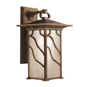 Kichler Morris Outdoor 1 Light Wall Lantern Copper IP44