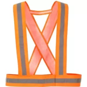 Portwest - HV55ORR - sz 0 Hi-Vis Strap - Orange - Orange