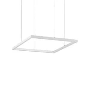 Oracle Decorative Square Integrated Pendant Light White, 3000K, 33W