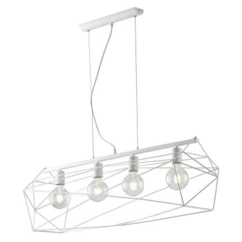 Fan Europe Lighting - Fan Europe Abraxas - Bar Globe Cage Ceiling Pendant, White, E27