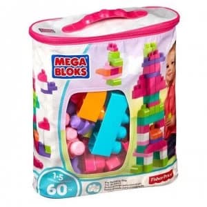 Mega Bloks 60 Piece Big Building Bag - Pink