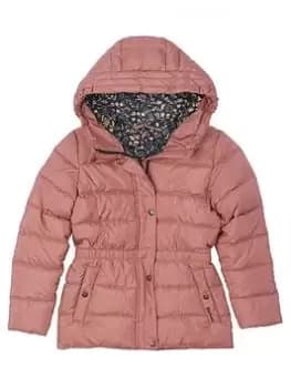 Barbour Girls Littlebury Quilt Coat - Rose Blush, Rose Blush, Size 10-11 Years, Women