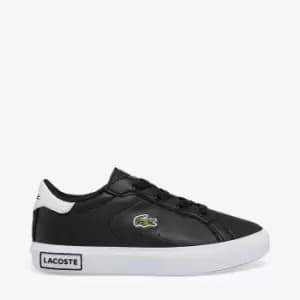 Lacoste Infant Powercourt Trainers - Black - UK 7 Toddler