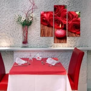 3MDF-035 Multicolor Decorative MDF Painting (3 Pieces)