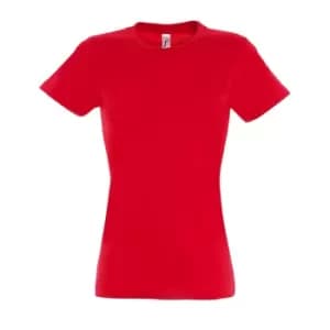 SOLS Womens/Ladies Imperial Heavy Short Sleeve T-Shirt (S) (Red)