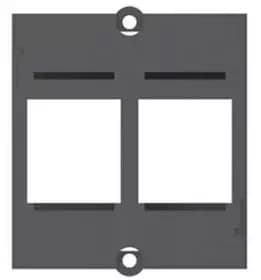 Bachmann 2 x Keystone socket-outlet Black