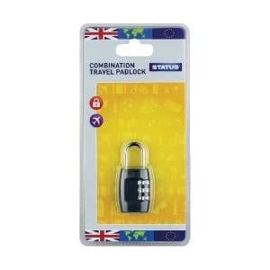 Status Three-Digit Combination Travel Padlock Pack of 5 SCPLOCK1PK5