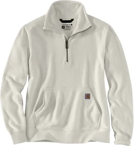 Carhartt Midweight Half Zip Ladies Sweatshirt, white, Size M for Women