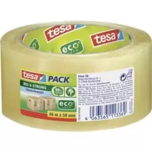 tesa BIO & STRONG 58296 Packaging tape Transparent (L x W) 66 m x 50 mm