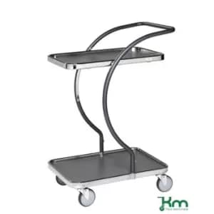 Slingsby Table Trolley With 2 Solid Shelves