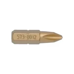 NO.3 C/Pt Tin Coated Screw Driver Bit 1/4" Hex Std