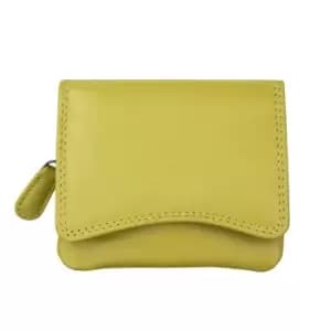 PRIMEHIDE Verona Collection Purse 8 X Card Slot - Lime Green