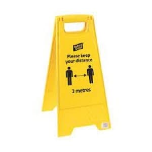 Robert Social Distancing Safety Sign (Pack of 5) 104366