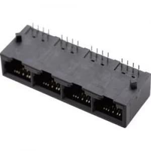 BEL Stewart Connectors SS 71804 NF SS 71804 NF RJ45 Socket horizontal mount Nickel coated Metal