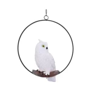 Sorens Perch White Snowy Owl Hanging Decoration
