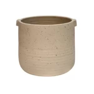 Aurora Terrazzo Handled Plant Pot Oatmeal