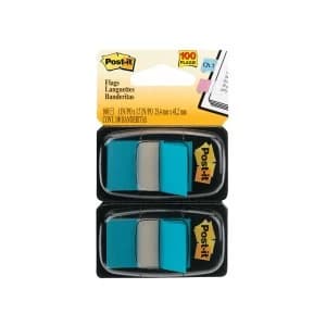 Post it Index Dispenser Blue Pack of 2x50 680 B2EU