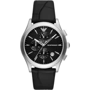 Mens Emporio Armani Stainless Steel and Plastic/Resin