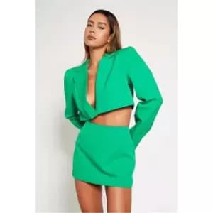 I Saw It First Premium Woven Mini Skirt Co-Ord - Green