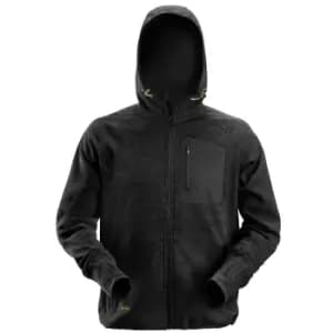 Snickers 8041 Flexi Work Fleece Hoodie BLACK/BLACK M
