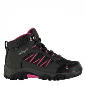 Gelert Horizon Waterproof Childrens Walking Boots - Charcoal/Pink