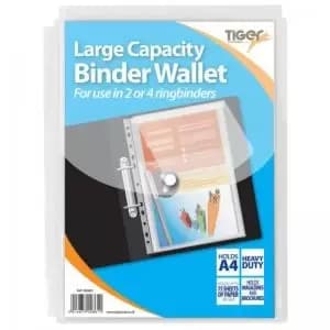 Tiger Large Capacity Punched Pocket A4 42848TG