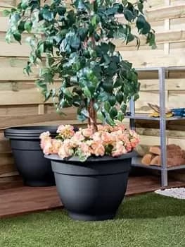 Wham Set Of 4 48Cm Round Bell Planter