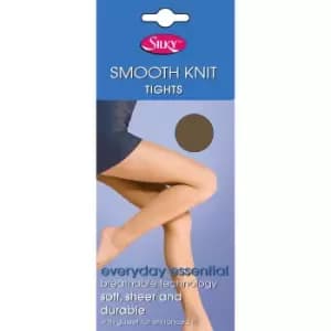 Silky Womens/Ladies Smooth Knit Tights (1 Pairs) (Large (42a-48a)) (Mink)