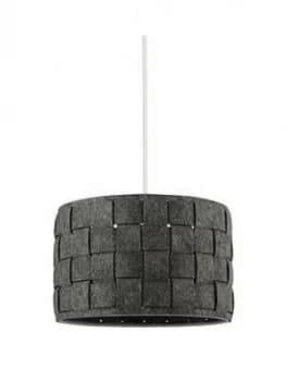 Woven Grey Felt Light Shade