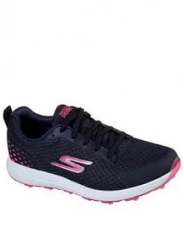 Skechers Fairway 2 Spikeless Golf Trainers - Navy/Pink, Size 3, Women