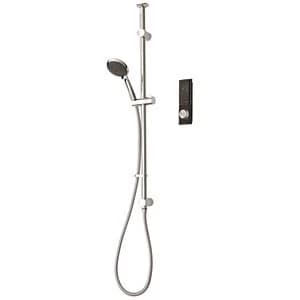 Triton Home Digital Mixer Shower with Riser Rail - Pumped