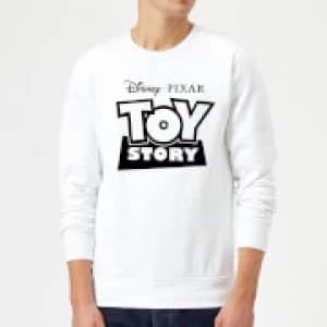 Toy Story Logo Outline Sweatshirt - White - L