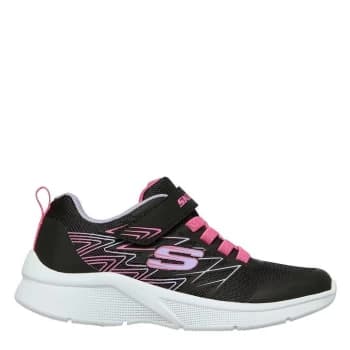 Skechers Microspec Runners Child Girls - Black/Pink