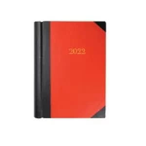 Collins A4 Desk Diary 2 Page Per Day Black/Red 2022 42