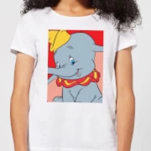 Dumbo Portrait Womens T-Shirt - White