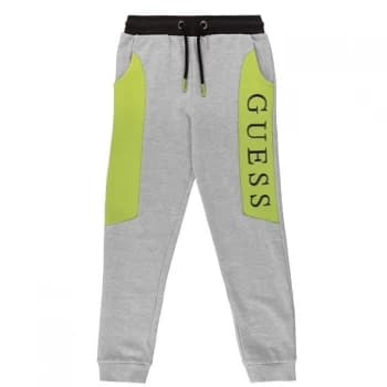 Guess Colour Block Jogging Pants - Lime Green Mult