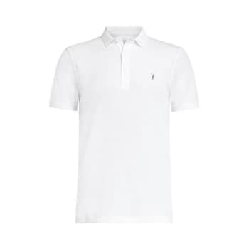 AllSaints Reform Short Sleeve Polo - Optic White