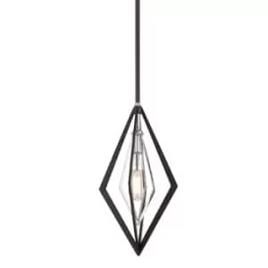 Javelin 1 Light Mini Pendant Bronze With Polished Stainless