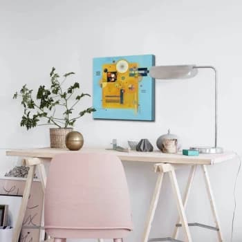 4545ABSC - 044 Multicolor Decorative Canvas Painting