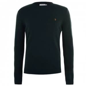 Farah Vintage Rosecroft Knitwear Jumper - Emerald 350