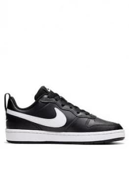 Nike Court Borough Low 2 Junior Trainer - Black/White