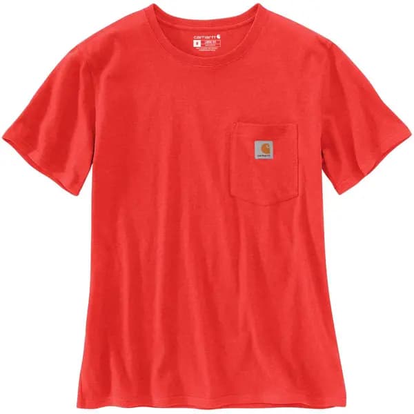 Carhartt Workwear Pocket Womens T-Shirt, red, Size XL